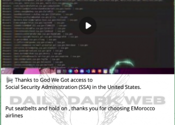 EMorocco Group Claims to Have Gained Access to Social Security Administration (SSA) in the United States