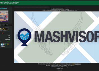 Threat Actor Offers CRM Data from Mashvisor for Sale at $10000
