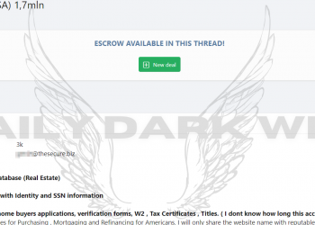 Threat Actor Allegedly Sells Database of American Real Estate Company, Including SSNs and Identity Information