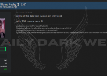 Threat Actor Allegedly Offers 30 GB Data from Keller Williams Realty for Sale for $90,000