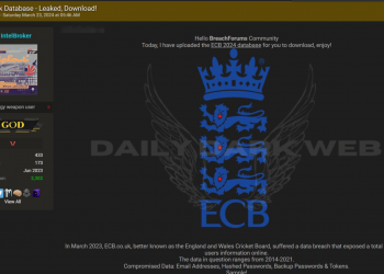 Security Breach: Threat Actor Claims Database Leaked of England and Wales Cricket
