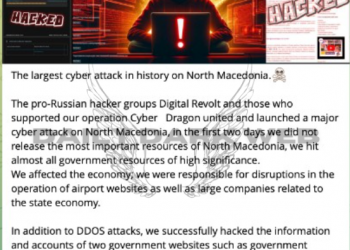 Digital Revolt and the Cyber Dragon Allegedly Cyber Attacks North Macedonia