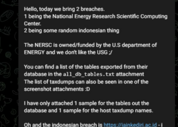 SixtySixSlavs ️Group Allegedly Hacked NERSC, Selling Sensitive Data