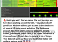 UserSec Claims to Have Gained Access to the Databases of Several US Government Websites