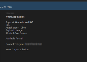 Threat Actor Allegedly Offers WhatsApp 0-Day Exploit for Android and iOS with RCE Capabilities