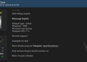 Threat Actor Allegedly Offers 0-Day Exploit for iOS iMessage