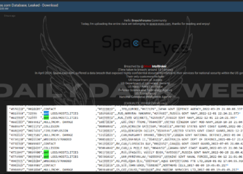 IntelBroker Allegedly Breaches Space-Eyes Database, Exposing Confidential Documents Related to US Government Agencies
