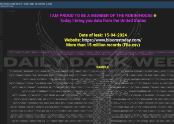 Blooms Today Alleged Data Breach: Threat Actor Offers 15 Million Records for Sale at $5000