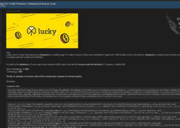 Threat Actor Allegedly Offers Database and Source Code of Egypt-Based Lucky App for Sale