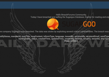 Sugargoo’s Database Allegedly Breached by Threat Actors Sanggiero and IntelBroker, Data Offered for $50,000