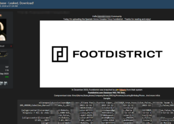 Threat Actor Claims Breach of Spanish Online Sneaker Shop Footdistrict Database