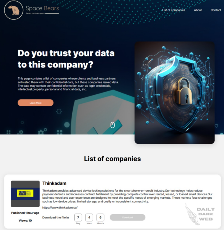 New Ransomware Group “SpaceBears” Attacks: Multiple High-Profile Victims Targeted