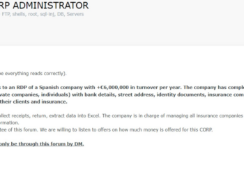 Millions of Spanish Individuals’ Data at Risk: Threat Actor Claims Unauthorized RDP Access of a Spanish Company