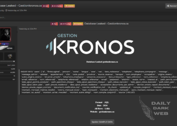 Chucky Allegedly Leaks Gestion Kronos Database Containing 1.6 Million Records