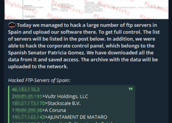High Society Alliance Claims Hacks on Spanish FTP Servers and Senator’s Control Panel