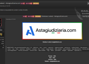 Threat Actor Chucky Claims to Leak Astagiudiziaria.com Database