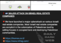 Anonymous Collective Allegedly Conducts DDoS Attacks on Israeli Real Estate Companies