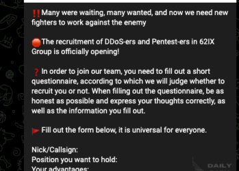 A Threat Actor is Looking for New Blood