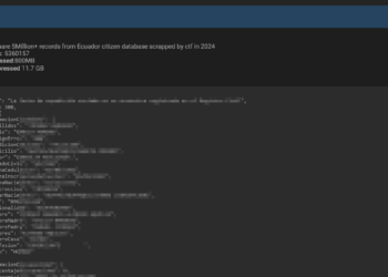 Threat Actor Claims to Have Leaked Database of Over 5 Million Ecuadorian Citizens
