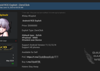 Threat Actor Claims to Sell Android RCE Exploit for $5 Million