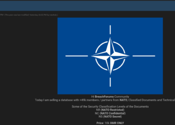 Threat Actor Claims to Sell NATO Database and Confidential Documents