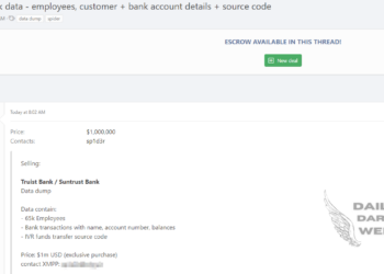 Threat Actor Claims to Sell Truist Bank Data Connected to Snowflake Breach