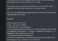 A New Ransomware with Subscription Model is Published on Telegram
