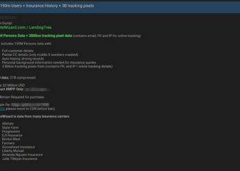 Threat Actor Allegedly Offers Data of QuoteWizard and Lending Tree for $2,000,000