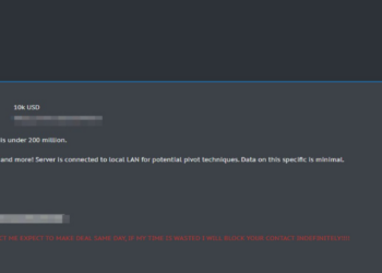 Threat Actor Claims to Sell Access to an UK Bank Server