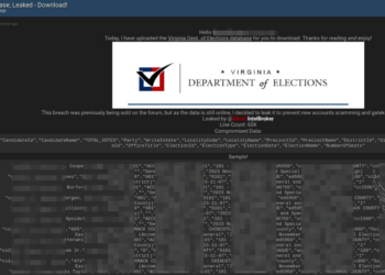 IntelBroker Claimed to Have Leaked Database of the Virginia Dept. of Elections