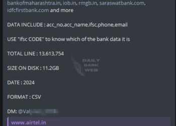 Alleged Sale of 13.6 M User Data from Indian Banks Shared on Telegram