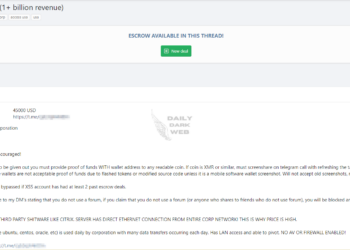 Alleged Access Sale for a US Based Corporation