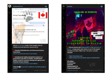 NoName057(16) and UserSec Allegedly Attacked Canada
