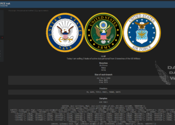 Threat Actor Claims to Sell Data of Active Duty Personnel from Three US Military Branches