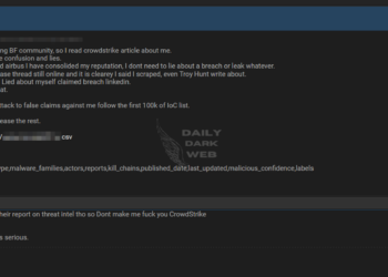 UsDoD Allegedly Published CrowdStrike IoC List