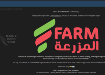 Saudi FarmGo App Allegedly Breached