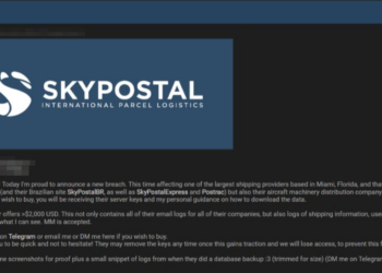Threat Actor Claims to Sell 38TB of Data of SkyPostal and SkyPartsUSA