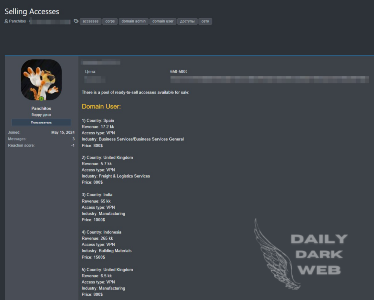 Threat Actors Claim to Sell Many Unauthorized VPN and SOCKS Access