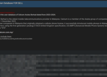 Threat Actor Claims to Sell Database of Celcom Axiata Berhad