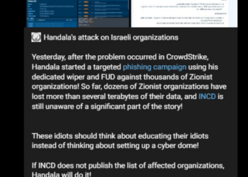 Alleged Cyber Attack by Handala Group Targets Israeli Organizations After CrowdStrike BSoD’ing Incident