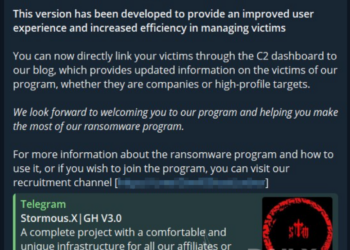 Stormous Announced the Release of Ransomware Program Version 3