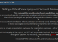 Alleged npm Vulnerability Appeared on a Dark Web Forum