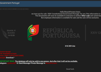 Data Belongs to XXIV Constitutional Government of Portugal is Allegedly Leaked