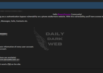 Vulnerability for a Phone Stalkerware is for Sale on a Dark Web Forum
