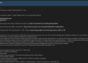 Threat Actor Claims Ransomware Attack on Glaze Trading India, Allegedly Stealing 12TB of Data