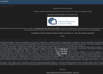 National Research Council of Italy Allegedly Breached