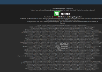 South African Government Tendering Site Allegedly Suffers Data Breach