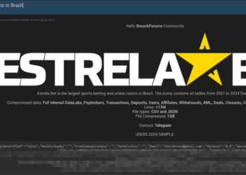 Threat Actor Claims to Sell Users Data of Brazil’s Largest Casino, Compromised 13 Million Users Data
