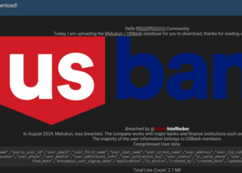 IntelBroker Alleged Data Breach of Mykukun/USBank.com Database
