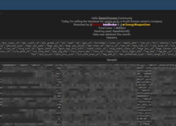 Threat Actor Claims Breach of South Korean Career Site Database